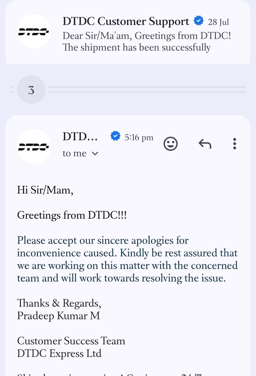 nayak_deled2019's tweet photo. @DTDCIndia Fir wahi msg ...bhut ghatiya sarvice hai 😡😡😡 https://t.co/Z7Y25CAEFA
