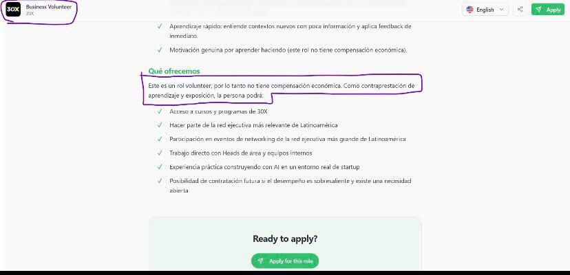 VillanueAle's tweet photo. Andrés Bilbao sale en @RevistaSemana a decir que fue un error, que él no trabaja así. Pero no es cierto: no es la primera publicación en la que ofrece trabajo no remunerado económicamente, sino “pagado” con experiencia. Así consigue a sus “colaboradores” para su empresa 30X. https://t.co/urEfYDoVds