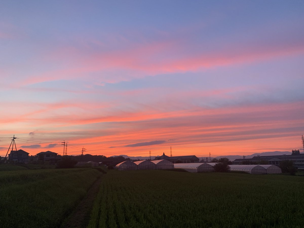 k_kfhk's tweet photo. 今日も空がきれいだった。 https://t.co/Rs8T83jQzc
