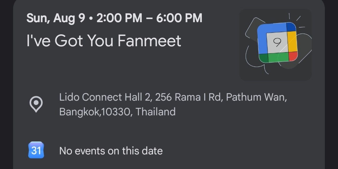 monditn's tweet photo. ได้เจอละนะ โดนเรียกให้กลับไทย หนีไปเกาหลีนานเลย
#IhaveGotYouFanmeet #PeckPalitChoke #เป๊กผลิตโชค https://t.co/s5EOrBVvrg