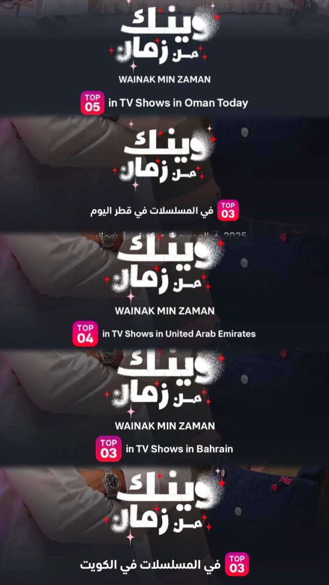 Lolo134473's tweet photo. نجاح جديد مسلسل “وينك من زمان” على منصة شاهد باليوم الاول من عرضه دخل قائمة التوب بخمس دول😍❤️
#وينك_من_زمان 
@farahalsarraf91 @NasserAlDossri https://t.co/2gaAJAuwfa