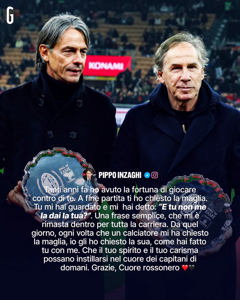 calciolog_tr's tweet photo. Inzaghi’nin vedası:

“Yıllar önce sana karşı oynama şansına erişmiştim. Maçın sonunda senden formanı istemiştim.

Sen bana bakıp,

‘Peki sen bana kendi formanı vermeyecek misin?’

demiştin.

Basit bir cümleydi ama bütün kariyerim boyunca benimle kaldı.

O günden sonra ne zaman bir futbolcu benden formamı istese ben de senin gibi onun formasını istedim.

Dilerim senin ruhun ve karizman, yarının kaptanlarının da kalbine işler.

Teşekkürler, kırmızı-siyahlı yürek. ❤️🖤”