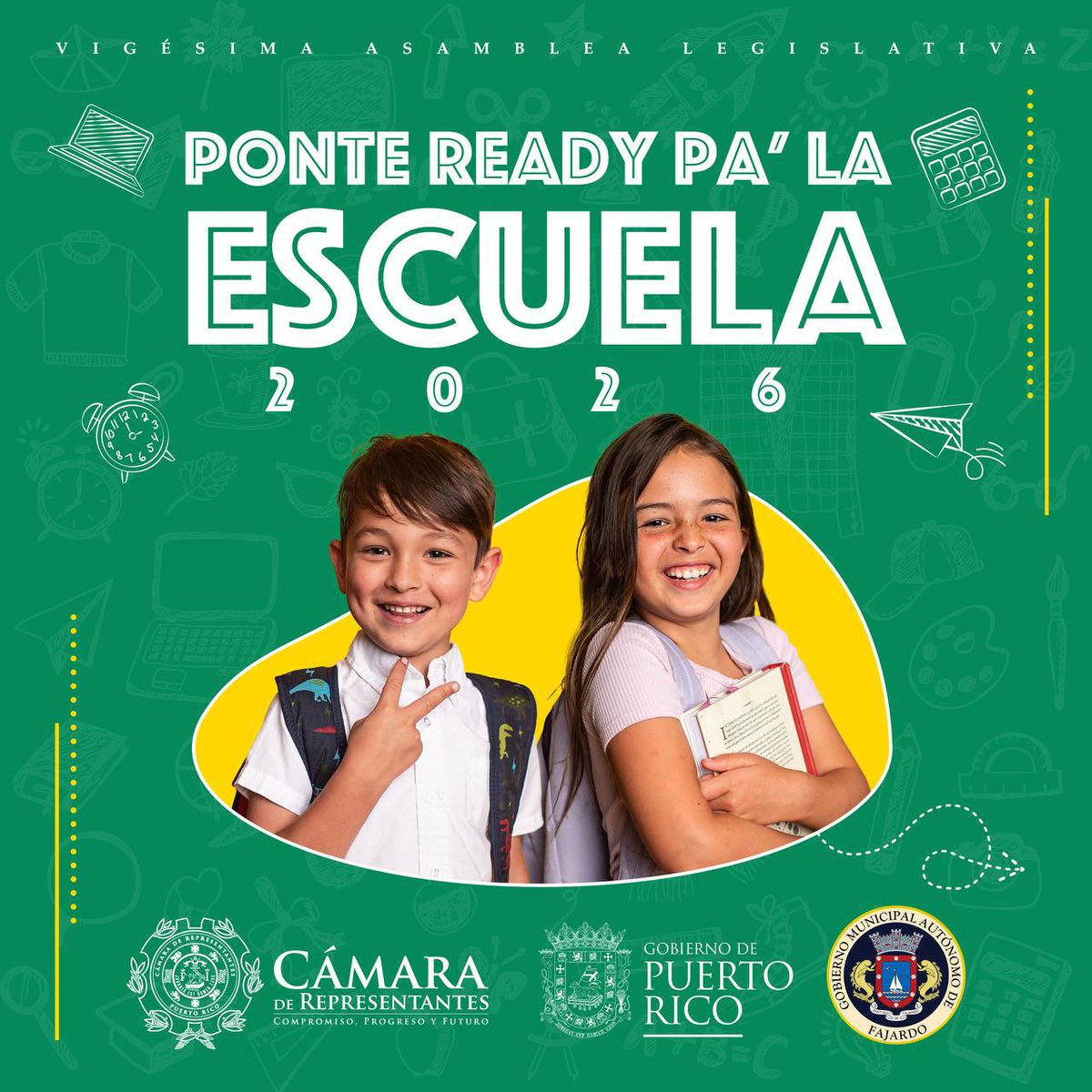JohnnyMndez36's tweet photo. ¡Ponte Ready pa’ la Escuela 2026!

Mañana, sábado 1 de agosto, te espero en el Coliseo Tomás Dones de Fajardo para nuestra actividad de regreso a clases. Puertas abren a las 9:00 AM, y todos los servicios son completamente GRATIS.

Ven en familia, trae a los nenes y aprovecha todos estos servicios pensados para que empiecen el año escolar con todo lo que necesitan.

Te invitan la Cámara de Representantes de Puerto Rico, Gobierno de Puerto Rico y el Gobierno Municipal Autónomo de Fajardo.

¡Los espero mañana!

#PonteReadyPaLaEscuela #Fajardo #RegresoAClases2026