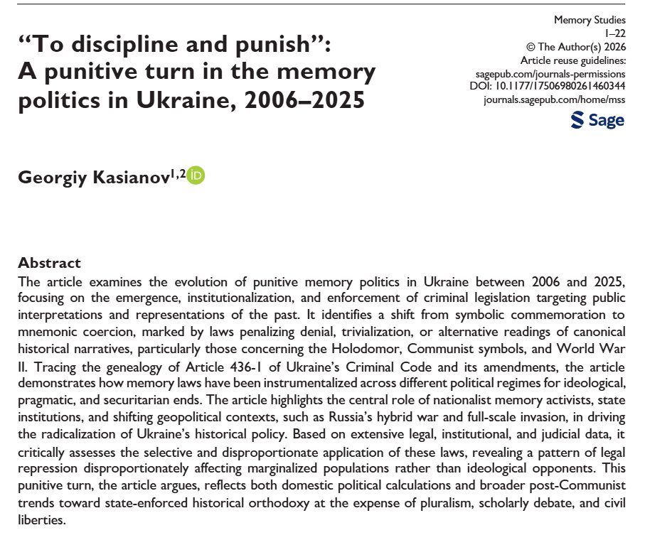 Volod_Ishchenko's tweet photo. Georgiy Kasianov, one of the best Ukrainian historians, has just published an article with a systematic analysis of the repressive "decommunization" that disproportionately targets the poorest and most marginalized Ukrainians. It's a weapon of class oppression. https://t.co/QzbIyDlrFS