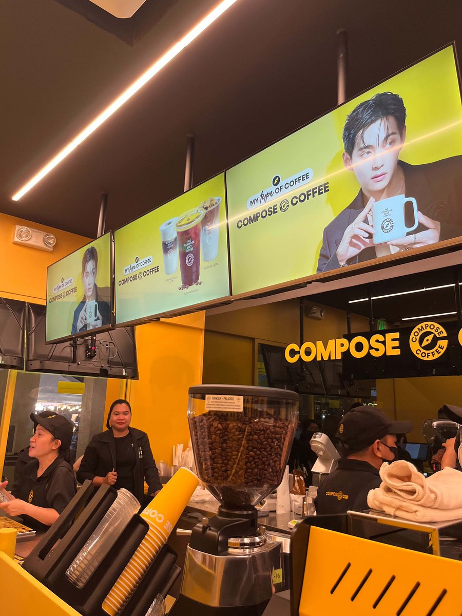 ZniwMil's tweet photo. So glad to be able to be part of this Veautiful day 💜💜💜

#ComposeCoffeePH
V FOR COMPOSE COFFEE
COMPOSE COFFEE MODEL V
#TaehyungxComposeCoffee
#VxComposeCoffee https://t.co/CbxQtmAf7y