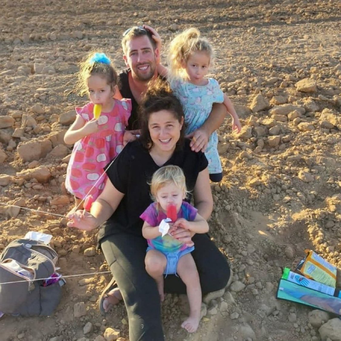 AmisraelChall's tweet photo. This entire family was killed on October 7.

The twin daughters, Shahar and Arbel, were 6 years old.

The youngest, Omer, was 4 years old.

Hamas shot them inside their car.

I will never let the world forget this. https://t.co/LfstVQuYj8