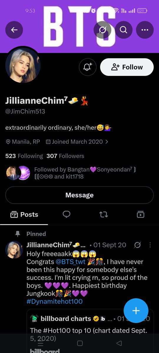 ivyvotesbangtan's tweet photo. Some of you are following this hater btw https://t.co/ve4K0sm6qr