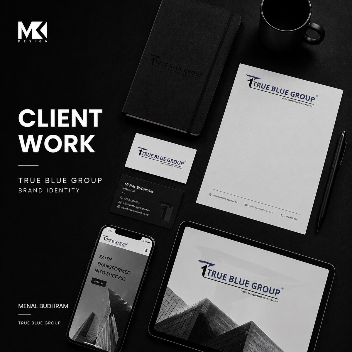 makdesignZA's tweet photo. ✨We're proud to have partnered with True Blue Group to create a clean, professional brand identity.

Thank you to True Blue Group team for trusting MAK Design with your brand.

#MAKDesign #ClientWork #TrueBlueGroup #BrandIdentity #LogoDesign #GraphicDesign #BusinessBranding https://t.co/MC6bojzvpi