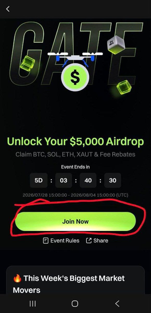 Balheem3's tweet photo. Free $5 Reward 😉

Gate Exchange New Event Live (For Random Users)...

Gate Exchange Link: https://t.co/biOR7QHOfJ

Referral Code: UMARJANI

• Open your Gate Exchange
• Click on the Notification icon 
• Click Activities 
• Select free $5 Cash is Waiting 
• Click Join now
• Claim your free $5

Quiz Answer's 👇
B,B,A