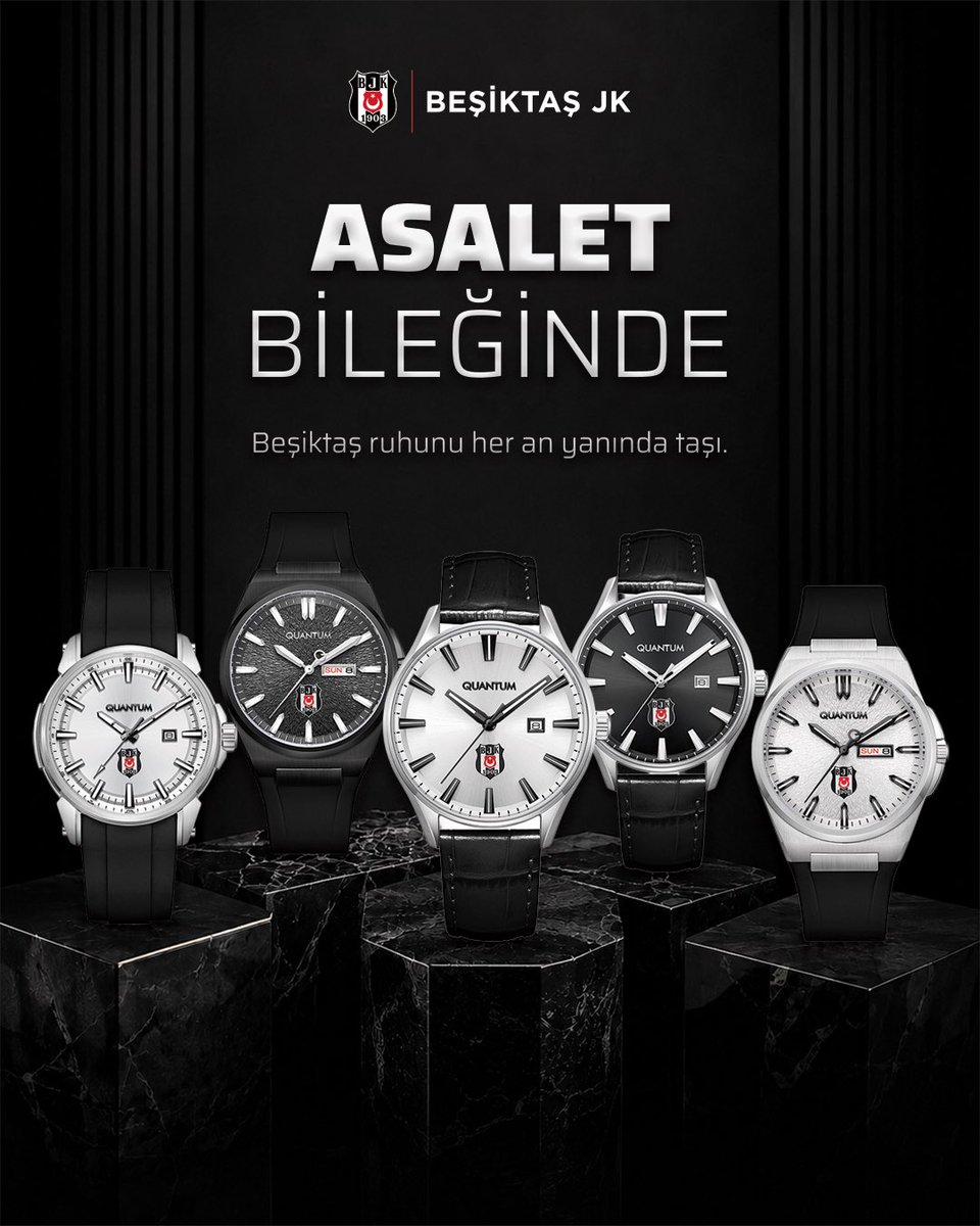 BJKKartalYuvasi's tweet photo. Asalet Bileğinde. 🦅⌚

Beşiktaş Quantum Kol Saatlerini keşfet!

👉 https://t.co/Men0a8olw8 https://t.co/BFFO2OGmp6