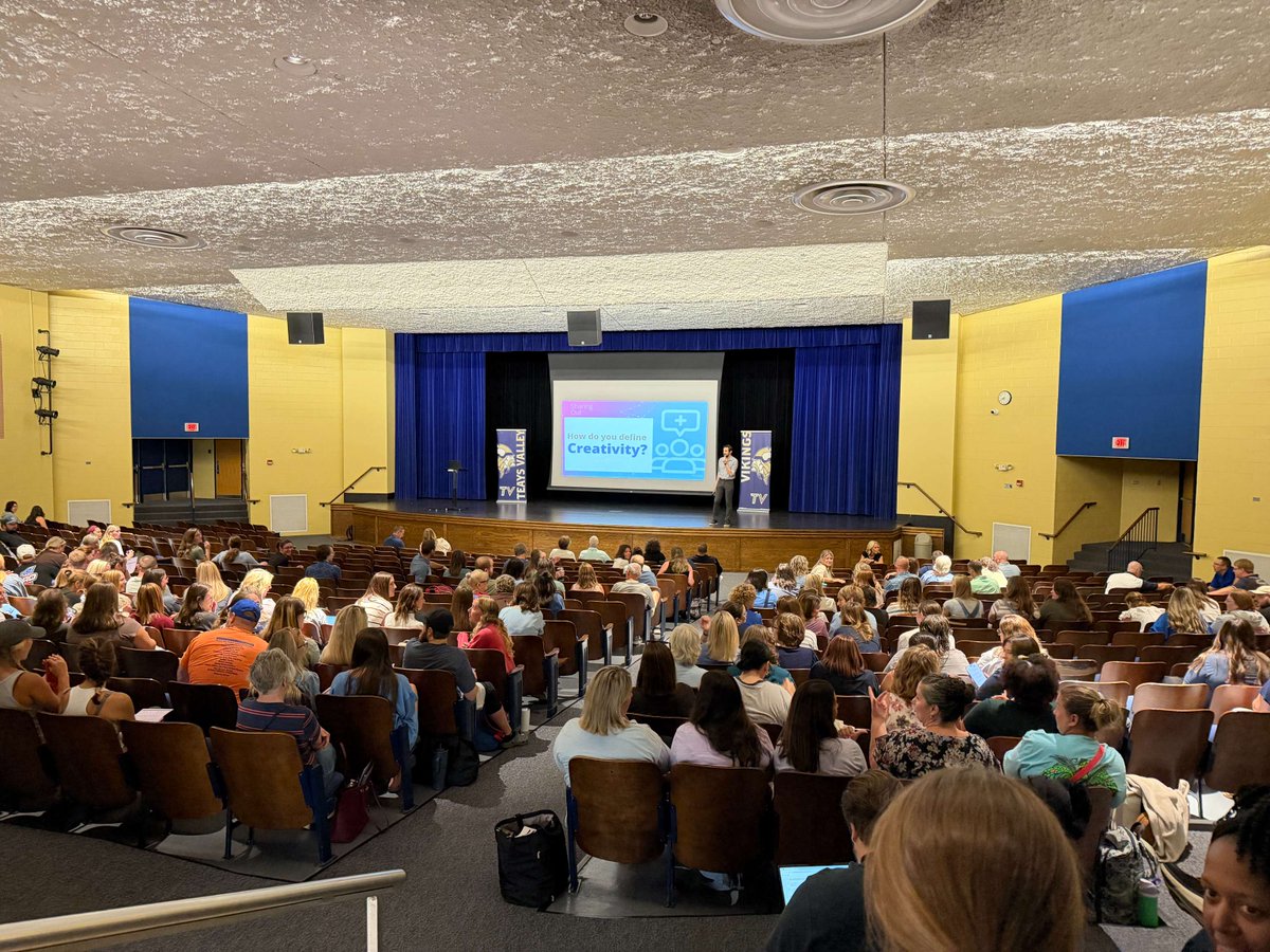 ForwardEdgeOH's tweet photo. This week, @Coach_Huelse kicked off Teays Valley Local Schools’ annual Viking Academy, delivering a keynote to over 250 educators.

Our team facilitated 12 hands-on sessions covering Gemini, AI, and Google Workspace. This marked the successful conclusion of our ongoing work with Teays Valley, where we helped establish a school-board-approved AI policy and practical guidance docs for their staff.

Thank you to Teays Valley for partnering with us to build a strong, policy-backed AI foundation for your school!

Looking to establish clear AI guidelines and professional development for your school district? Visit our AI Training page today: https://t.co/fyAsoOTHNx

@TV_Vikes @GeminiApp @GoogleWorkspace @GoogleForEdu