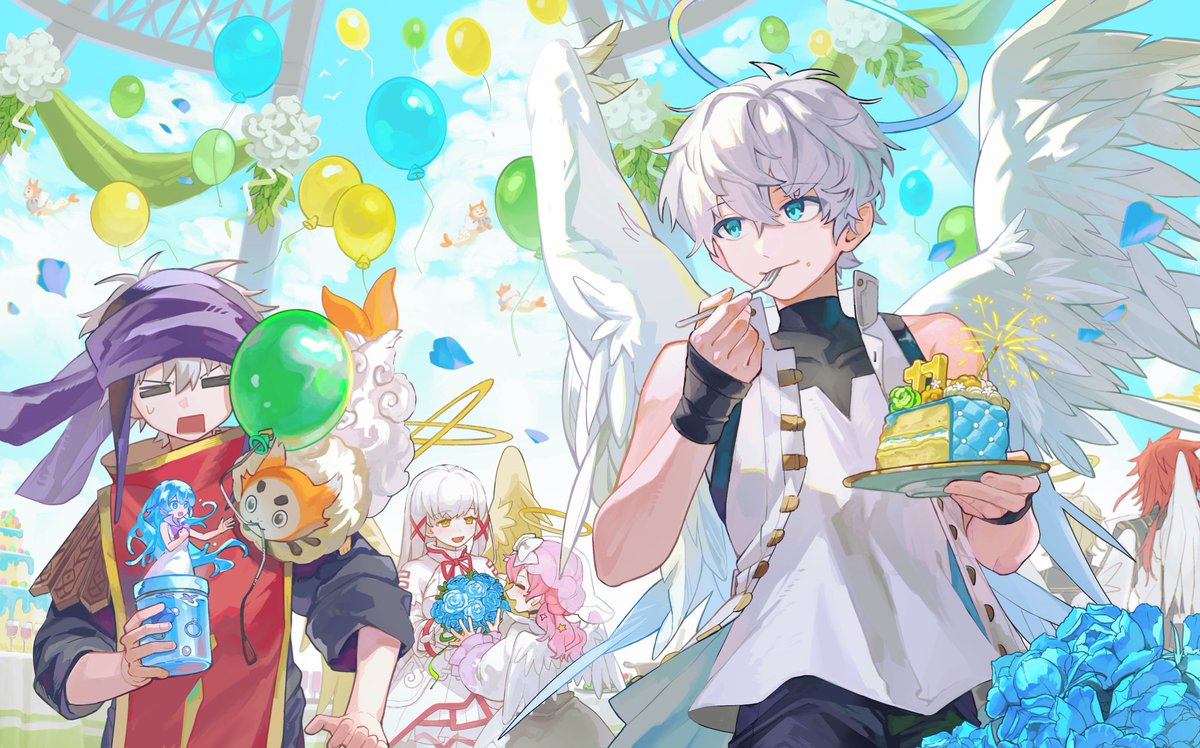 merst_pere's tweet photo. #空の国1st11周年記念イラスト 
空1st11周年おめでとうございます🎊🍾🎂 https://t.co/xY1iWKHi1P