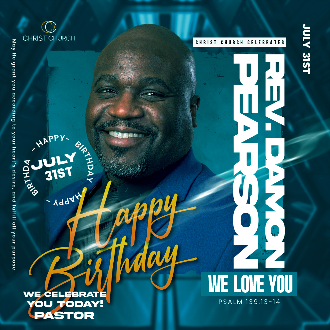 CCHowellNJ's tweet photo. Today we celebrate a true man of prayer. 🙏🎉 Happy Birthday, Pastor Damon Pearson!
Thank you for your faithful leadership, unwavering commitment to prayer, and heart for God's people. https://t.co/M8AW6mK6Qi