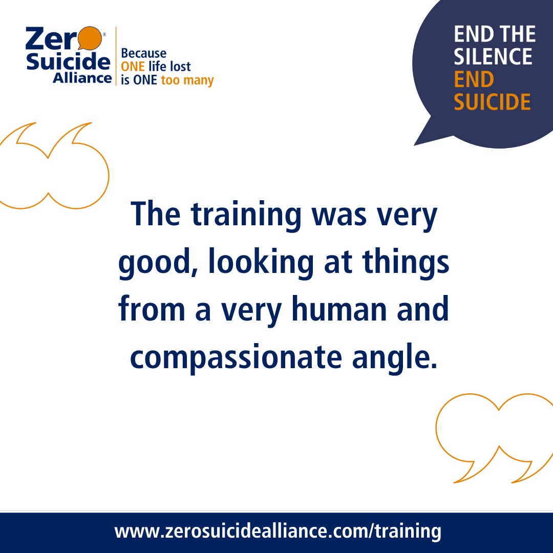 Zer0Suicide's tweet photo. #FeedbackFriday 

Our goal is to create training that’s practical, human and genuinely useful. Feedback like this shows us we’re on the right track.

Thank you to everyone who takes the time to share their feedback. It helps us evidence the difference our training can make and shapes how we keep improving 🧡