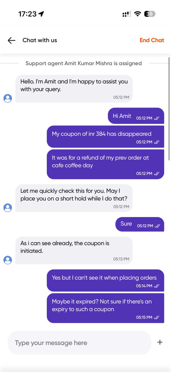 raharora21's tweet photo. @SwiggyCares hi team. Can you help me get a 384/- coupon or refund the amount to my account? 
Missed the fact that when I take a coupon instead of refund, you will only give me 7 days to use my own money. https://t.co/OYJWBr18nB