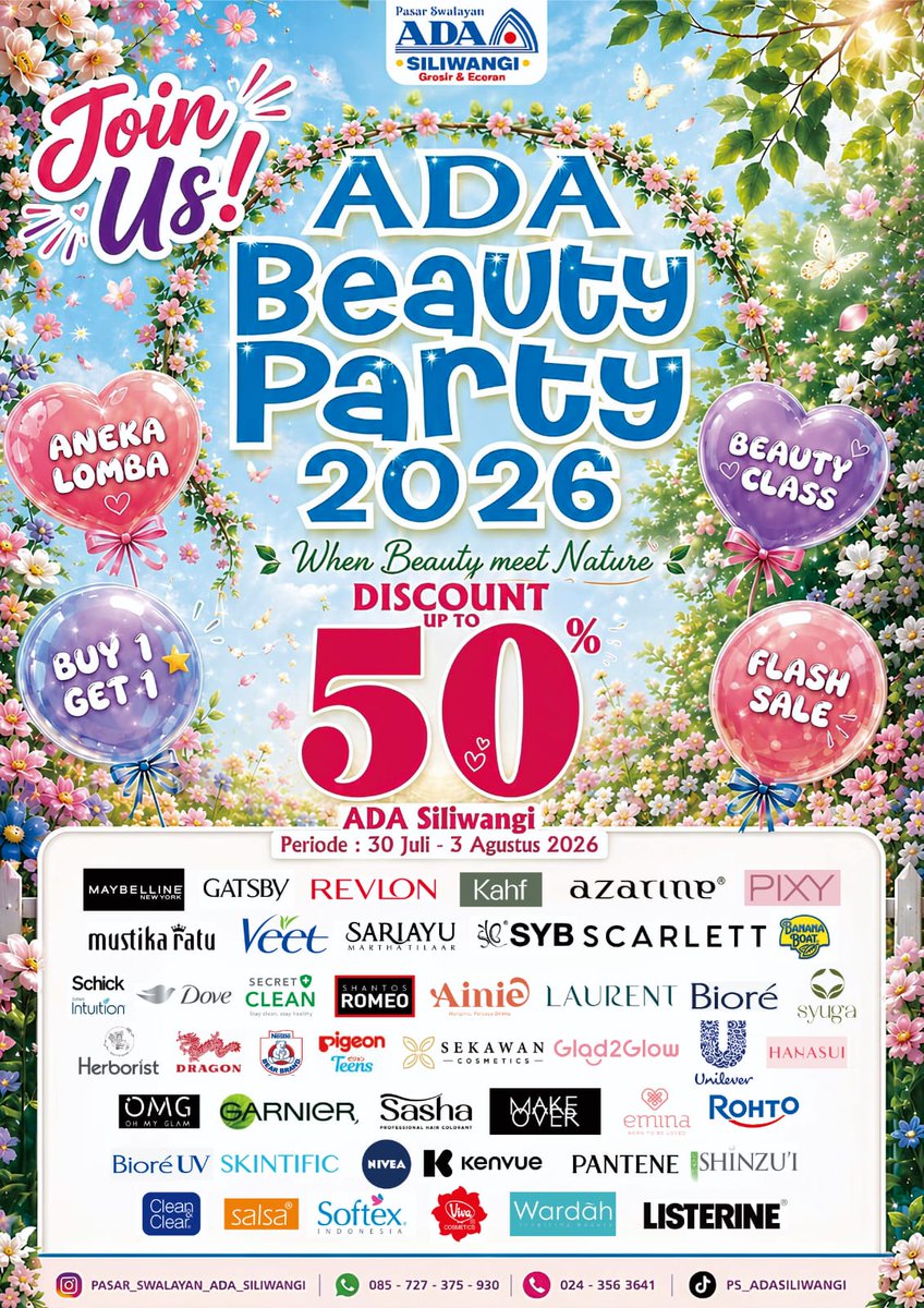 eclatdeaya's tweet photo. OPEN JASTIP BEAUTY PARTY ADA SILIWANGI SEMARANG 
tgl 30 Juli - 3 Agustus 2026
Untuk Pricelist DM aja ya
@shaffshafa_
https://t.co/Q1VVagdCtg
COD area Semarang Tengah ya
Untuk pengiriman bisa lewat Gosend dan grab🙌🏻
#jastipbeauty
#semarang https://t.co/KPVQd4K2H9