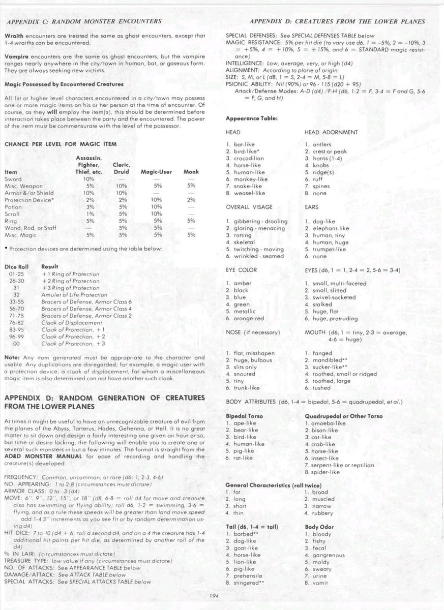 eroc0303's tweet photo. @MistaBigCheese I use the Gygax AD&amp;D DMG https://t.co/W9bQSLBbBs