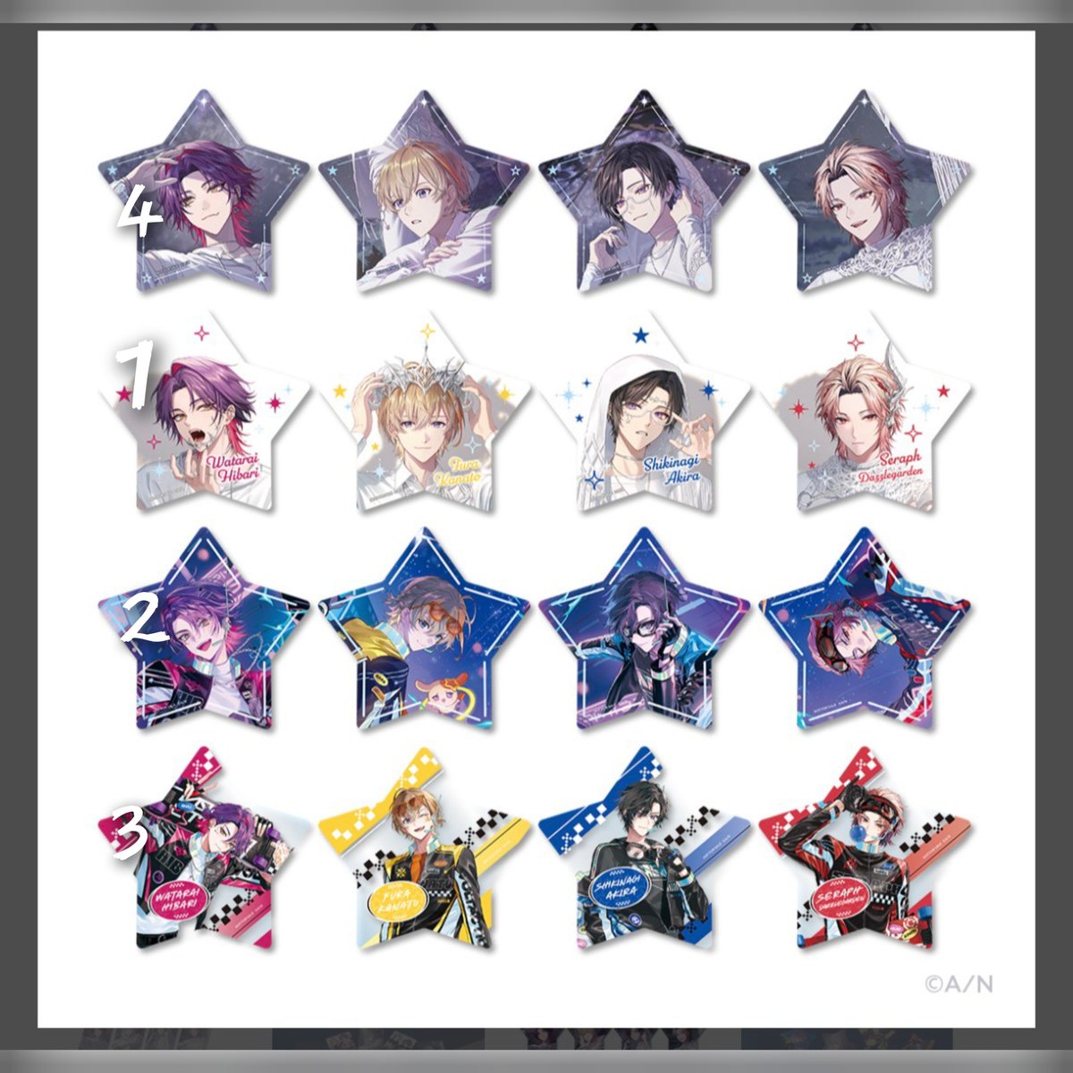 chocomilk669's tweet photo. @no_TL 【交換】にじさんじ VOLTACTION ヴォルタ 4周年 4th Anniversary チェキ風カード 特典 星型カード

(譲) 画像3,4枚目

(求) 画像1,2枚目
特典は番号の順で求めております。

身内分になります。郵送希望。
お気軽にお声がけください。よろしくお願い致します https://t.co/v43R5ltbCA
