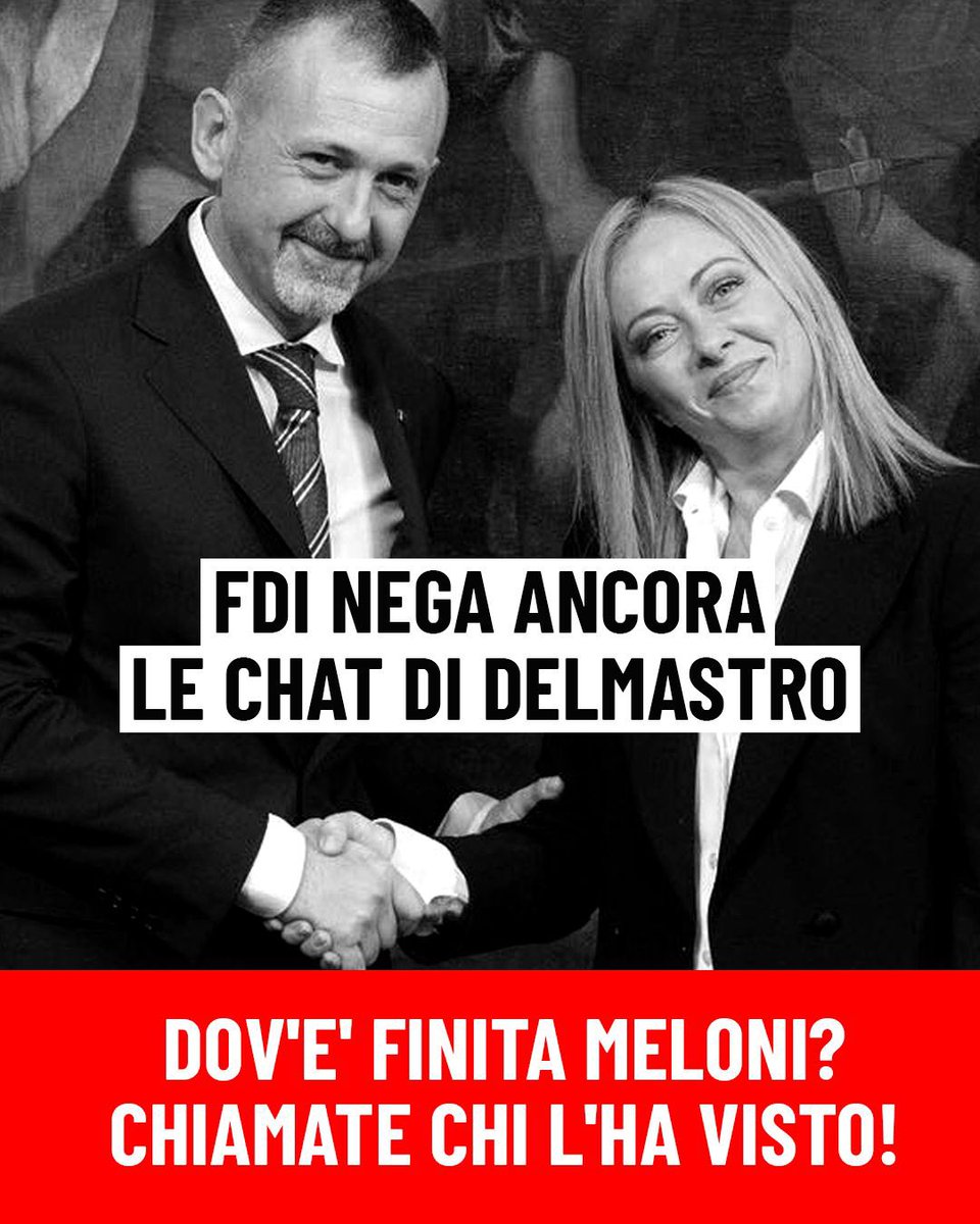 Mov5Stelle's tweet photo. Giorgia non scappare! 
Tira #fuorilechat di Delmastro. https://t.co/PKFgeMBTpk