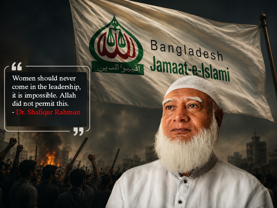 AwamiUpdates0's tweet photo. Jamaat’s vision is chilling: men hold power, women seek permission. It calls confinement “protection” and silence “virtue.” This is not faith—it is patriarchy wearing a religious mask. #RadicalJammateIslami
#Bangladesh
#ガーナアイス https://t.co/xFtPlTXL0V