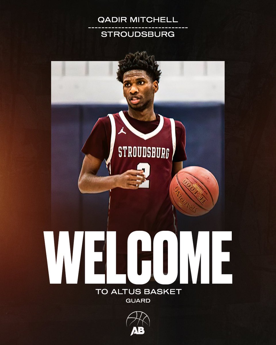 altusbasket's tweet photo. QADIR, WELCOME TO THE ALTUSBASKET FAMILY! 🔥💪

Qadir Mitchell is officially the newest member of our agency. The former Albright College standout joins us after earning First Team All-MAC honors 🙌

He also holds his school’s single-season record for most three-pointers made 🔥 https://t.co/P6chaJC5LN