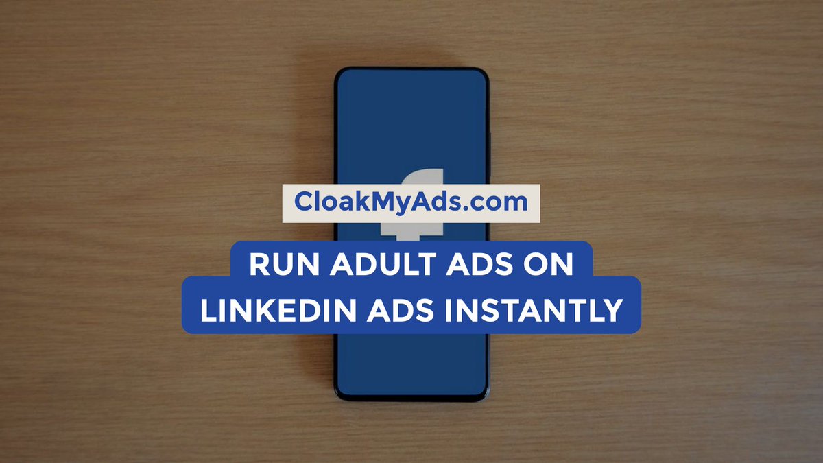 CloakMyAds's tweet photo. This is the easiest way to run adult ads on LinkedIn Ads instantly.

CloakMyAds helps you launch fast with a clean setup and flexible payments in crypto like $ASTER, $XLM, $DAI, and more. https://t.co/nUb9OGWvq6