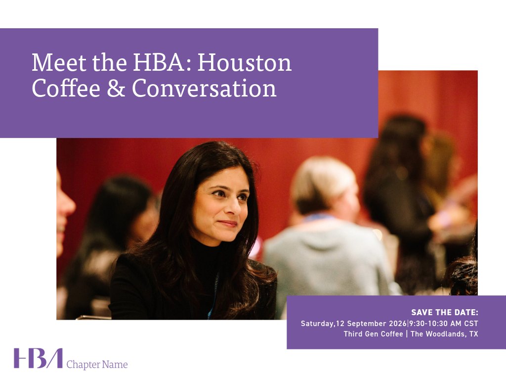 HBASouthwestReg's tweet photo. ☕Grab coffee & connect with #HBAHouston! Meet members & leaders in an informal setting — perfect for newcomers curious about HBA. 📅12 Sept, 2026 | 9:30–10:30 AM CST📍 Third Gen Coffee, The Woodlands Register: https://t.co/KVmWjcBFSO #HealthcareLeadership #HBAImpact https://t.co/h4jcbpT2Sw