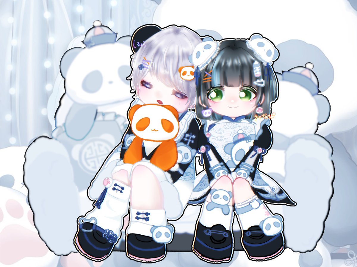 c_n_p__'s tweet photo. きゃなしろ🐼🧡🤍
きゃなしろを通して色んな人と出会って色々な楽しい経験ができました😌
約7ヶ月しろちゃんとは沢山喧嘩したけどそれ以上に楽しいことの方が多かったです❕
7ヶ月続けられたのはしろと一緒だったからだよ🤝たくさんありがとう。

一生相方だよ。
しろちゅわあああんずっとだいすきっ❣️ https://t.co/0GD18RgzGq
