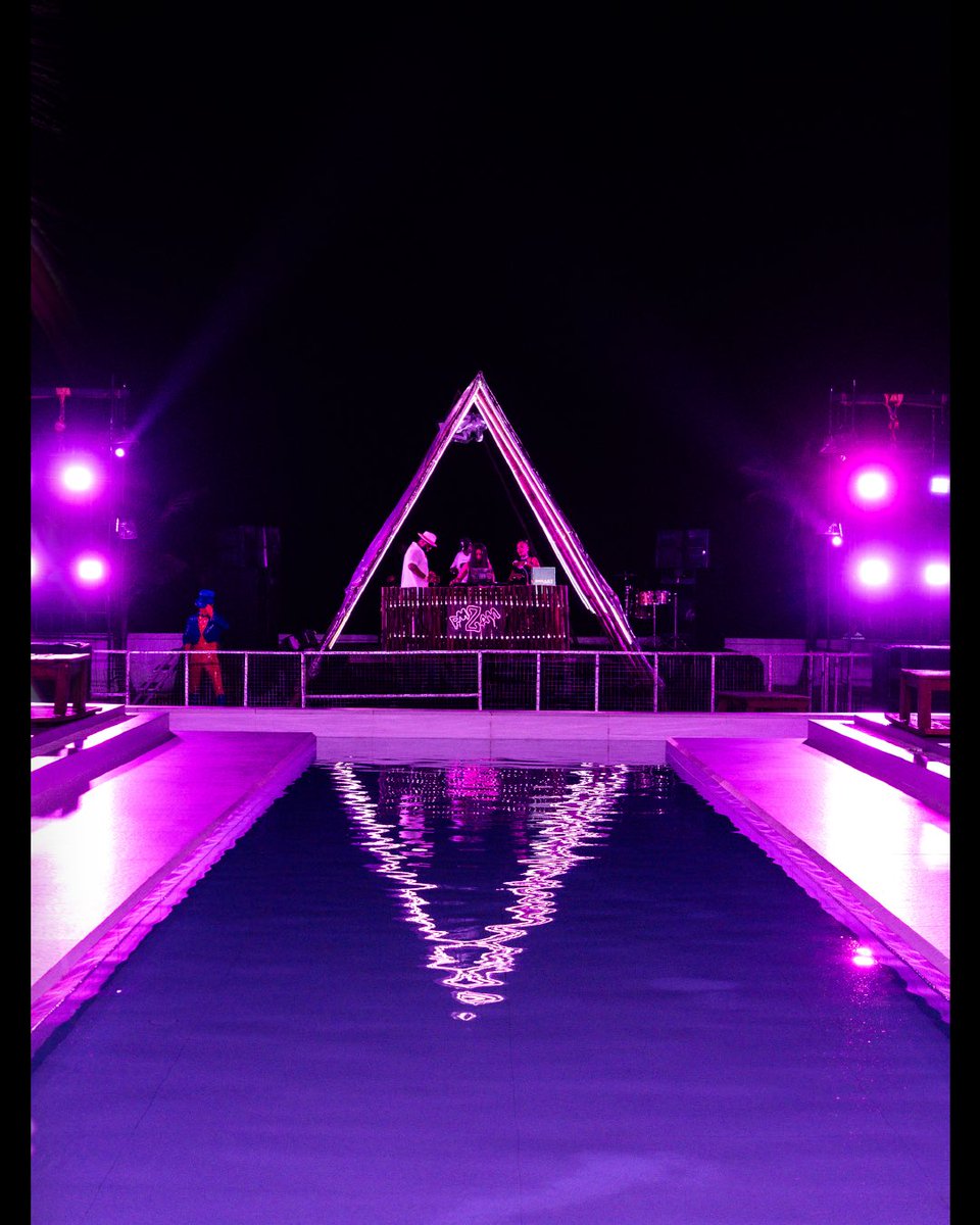 klikhq's tweet photo. We combined bamboo stems 🎋 with purple glow lights 🟣 to bring this unique stage design to life at @pm2am_’s Hot Body Summer! 

Full creative production house for PM2AM!  Custom stage architecture, sound, and lighting production. https://t.co/uClUorpwYG