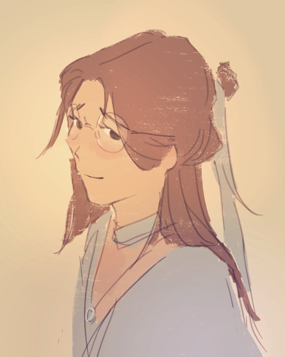 evariice's tweet photo. anyone else kinda obsessed with the thought of xie lian wearing glasses #tgcf #xielian https://t.co/kNQL8iGBhD