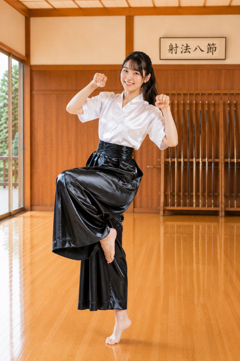 LovePhantom2501's tweet photo. #satin #kyudo #hakama https://t.co/cDwfWsFtrU