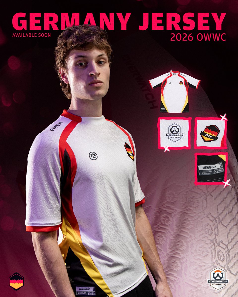 OWTeamGermany's tweet photo. Black, red, yellow — to victory 🏆✨

Coming soon! 👀

#stronGERtogether | #OWWC2026 https://t.co/gZB7OVC09E