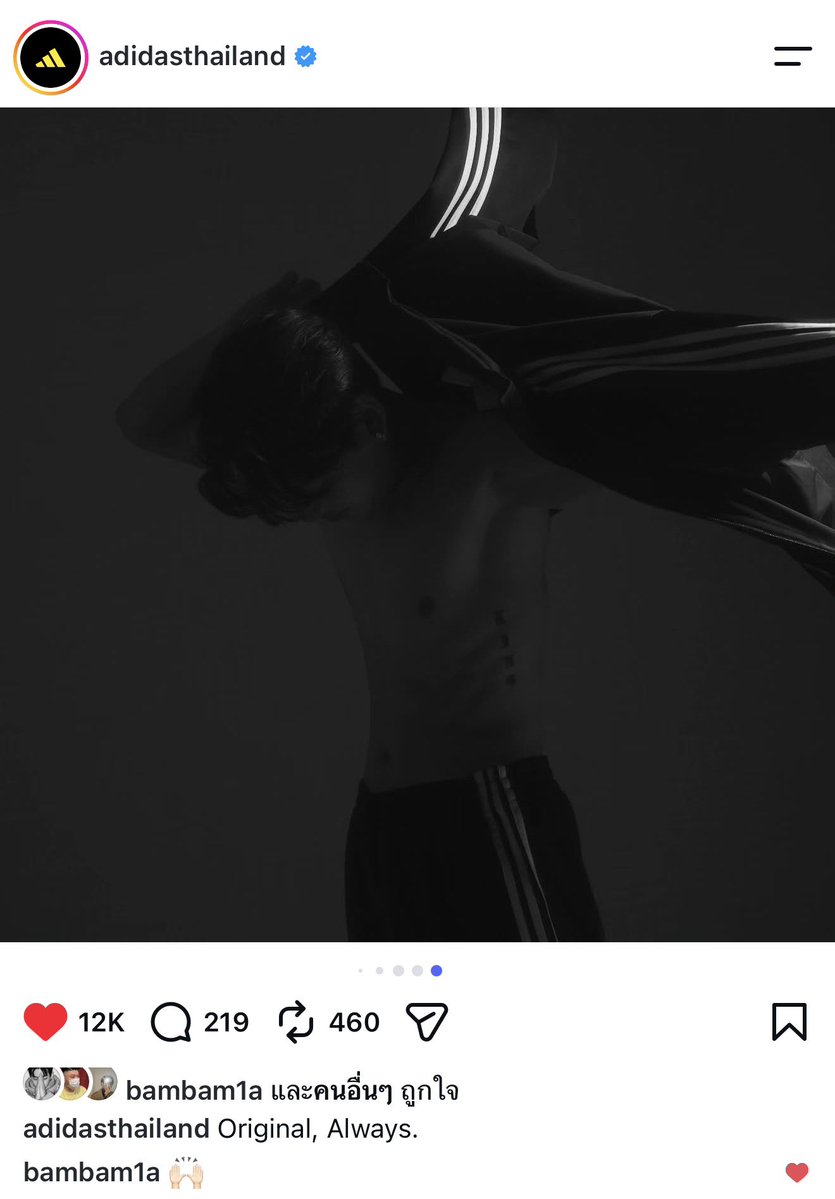 japan_ploy's tweet photo. Adidas Thailand ก็ลงด้วย ~ Original, Always.

#AdidasxBamBam #Adidas #BamBam https://t.co/rSW3Q0yDVh