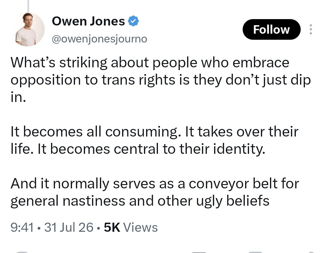 helenstaniland's tweet photo. Where @owenjonesjourno can't imagine that women have actual lives outside of what he sees on social media. https://t.co/mE0zMS84xv