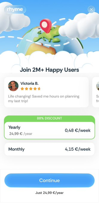 Sergio__bm's tweet photo. everyone says raise your prices to hit $100k mrr 

but look at the apps actually doing it

a lot of them charge way less than $9.99/week  

pricing isn’t one-size-fits-all  it depends on your niche, your costs, and how many people you can get  test cheap. test expensive.

see what actually converts in your market