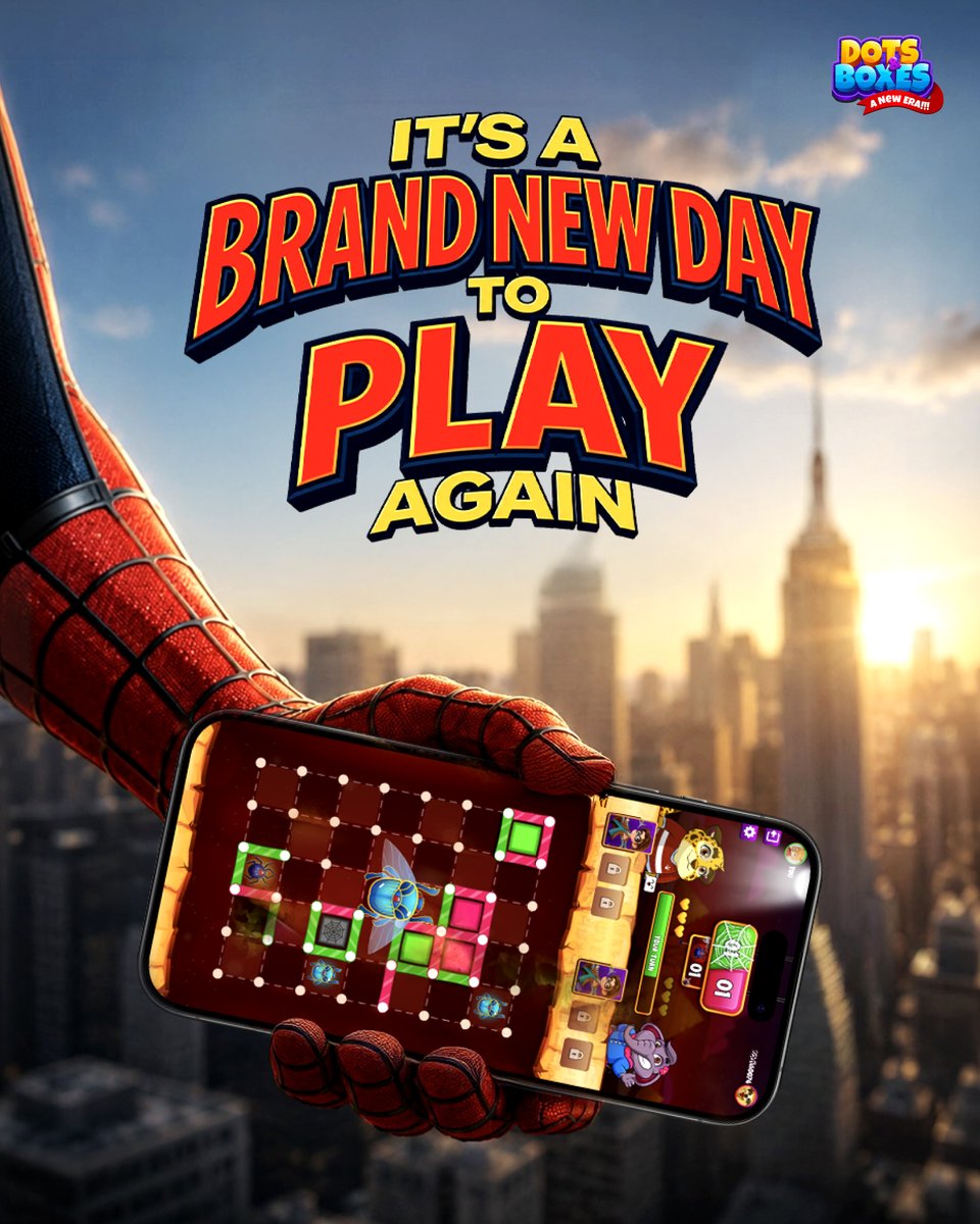 300Mind's tweet photo. Every hero gets another chance. 🕸️💥

Missed a move? Lost a match? Doesn't matter.

It's a brand new day to outsmart your opponents, make the perfect play, and turn the game around.

https://t.co/3XCNECGcmA

#Spiderman #MCU #BrandNewDay #Marvel https://t.co/oRb2wtQQPI