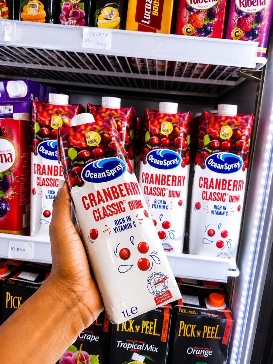 kenjoyretail's tweet photo. Biggest offer in the land.  Grab yourself an Ocean Spray crane berry classic 1lt at a reduced price of 10,000/= https://t.co/ZwZzM1o9og