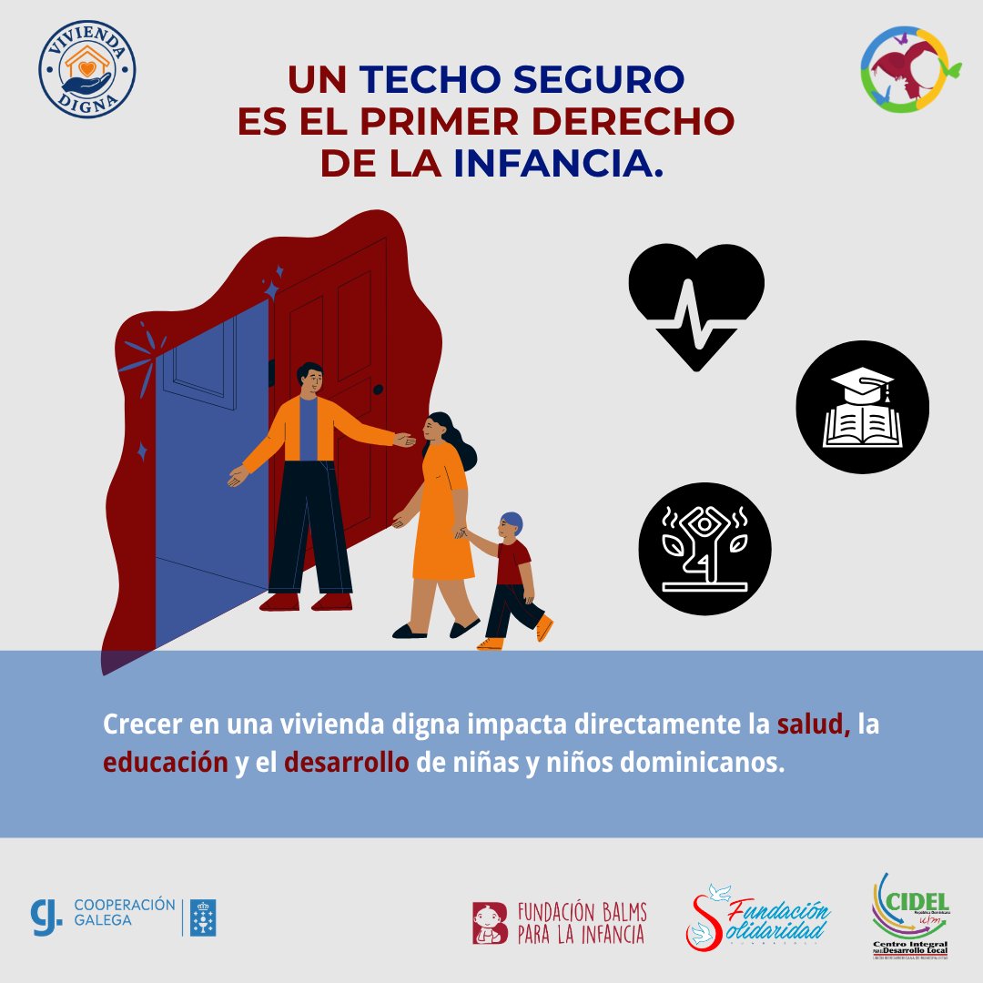 fsolidaridad's tweet photo. Un hogar seguro favorece la salud, la educación y el desarrollo de niñas y niños.
Garantizar una vivienda digna también es proteger sus derechos.
Campaña "Vivienda digna es un derecho":
 🔗 https://t.co/p3mmosiUsU
#ViviendaDignaEsUnDerecho #Infancia https://t.co/awx4vjCdMe