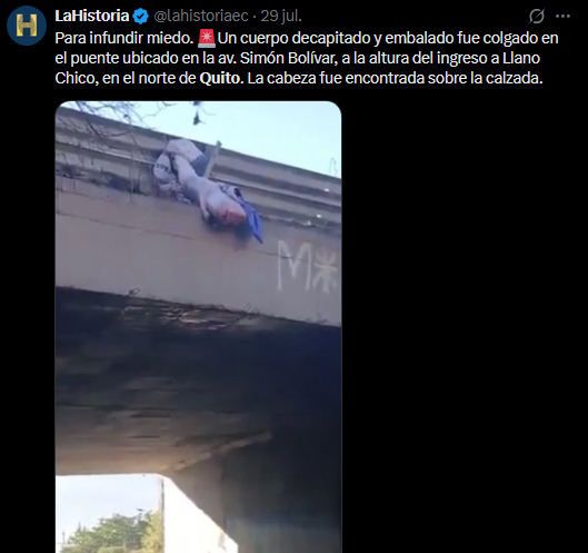 TheChipi's tweet photo. Parece que las mafias ya se están tomando Quito, tres años de gobierno y aún no encuentran la fórmula para combatir el crimen.

Subieron el IVA, eliminaron subsidios, metieron presos a alcaldes, construyeron una cárcel, sancionaron partidos políticos, compraron generadores chatarra, se fueron al mundial. Han intentado con todo pero nada ha servido.

El Plan Fénix terminó siendo Plan Fómix.