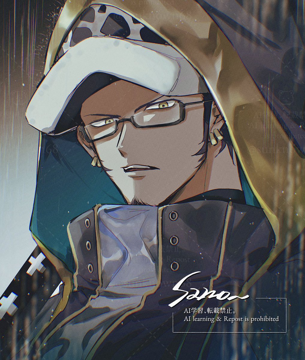 sunknown68's tweet photo. 雨と眼鏡と虎 https://t.co/zVGiCcpLw9