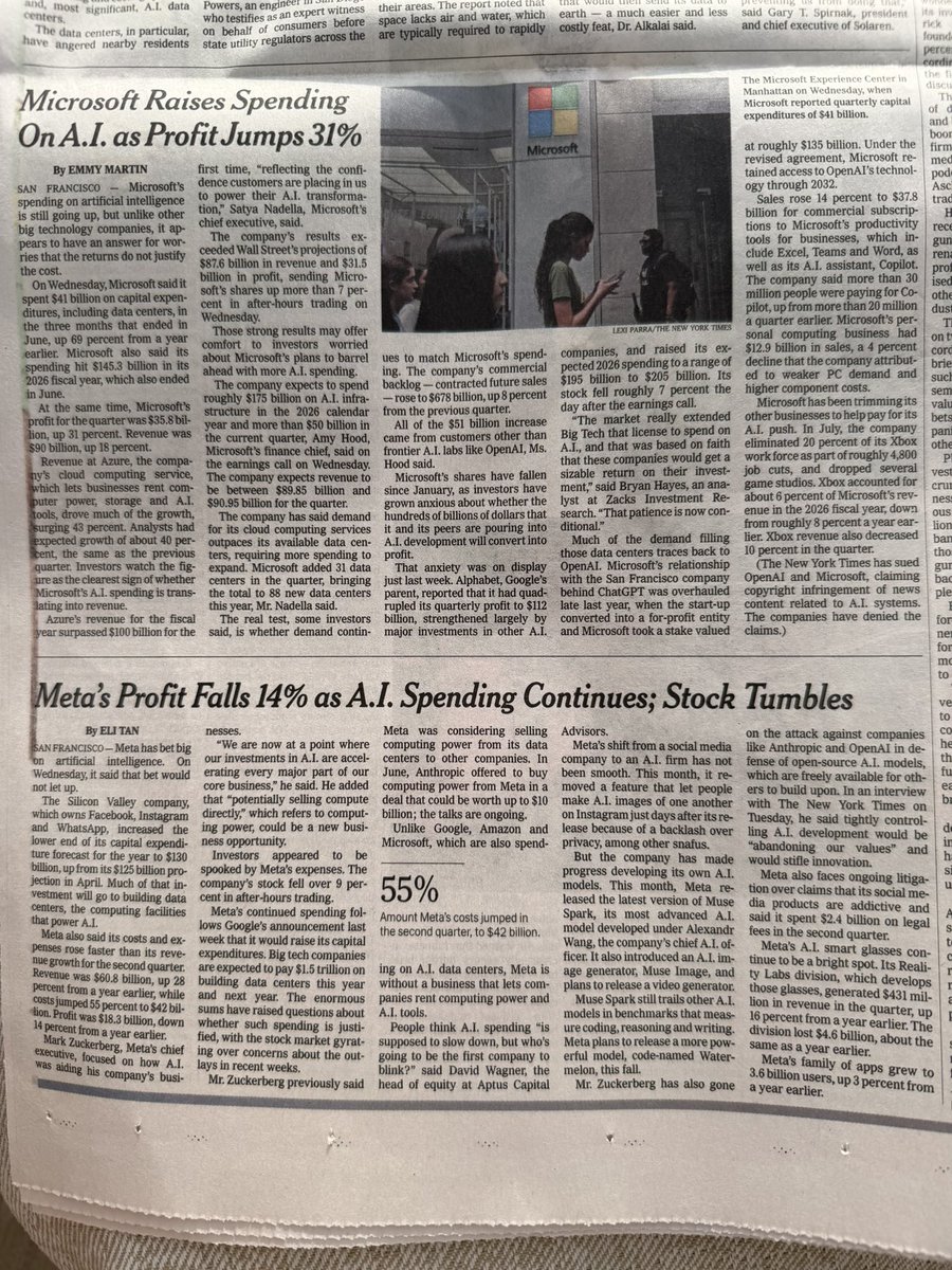 chrisfralic's tweet photo. AI in the NYT - 7/31/26 https://t.co/CzxFqirmS6