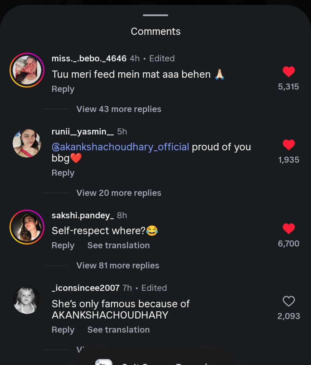 konnSachi's tweet photo. Is there even comparison????? 

Look at the number of likes 😭😭
Mind you this is only one reel 

#Lockupp2 • #AkankshaChoudhary • https://t.co/KDl7nfvpdg