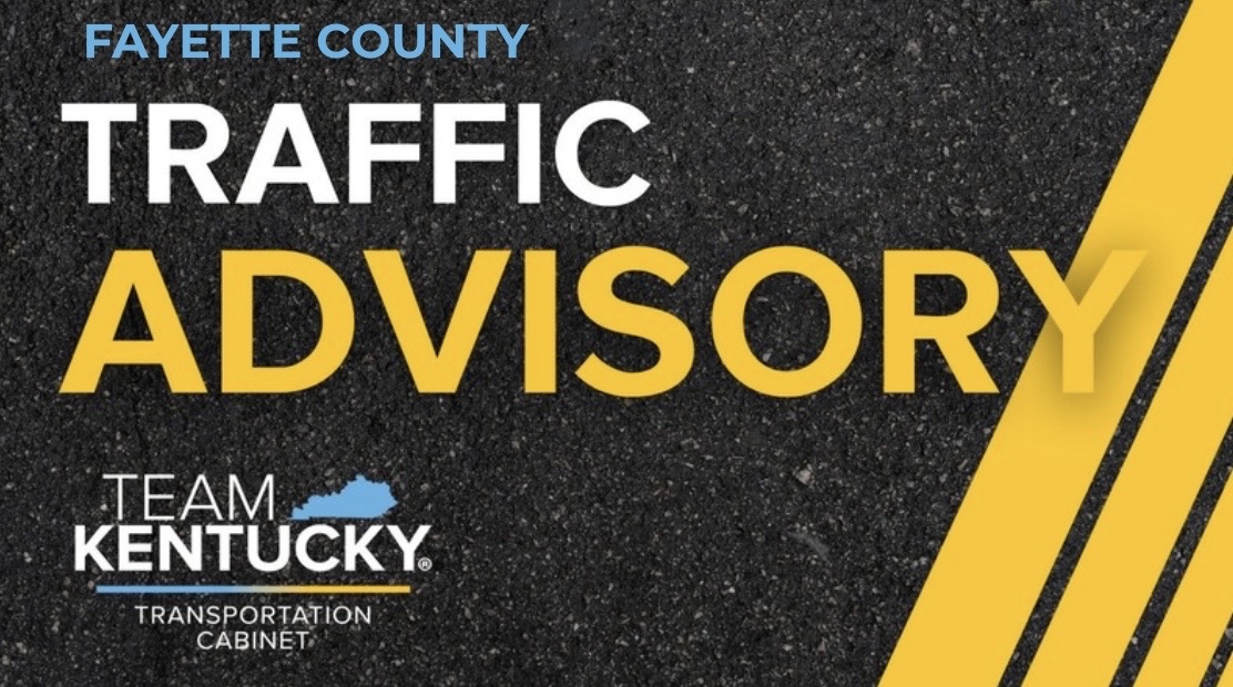 KYTCDistrict7's tweet photo. TRAFFIC ADVISORY – Fayette Co

Beginning Sunday night, Aug. 2, 7 p.m.-5 a.m.:

🔸 Ramp from inbound U.S. 60 to the outer loop of KY 4 closed.
🔸 Slow lane on inbound U.S. 60 between MP 4-5 also closed.

Use extra caution and watch for signs and personnel. https://t.co/B79FWlZ30l https://t.co/70hlVnSQkH