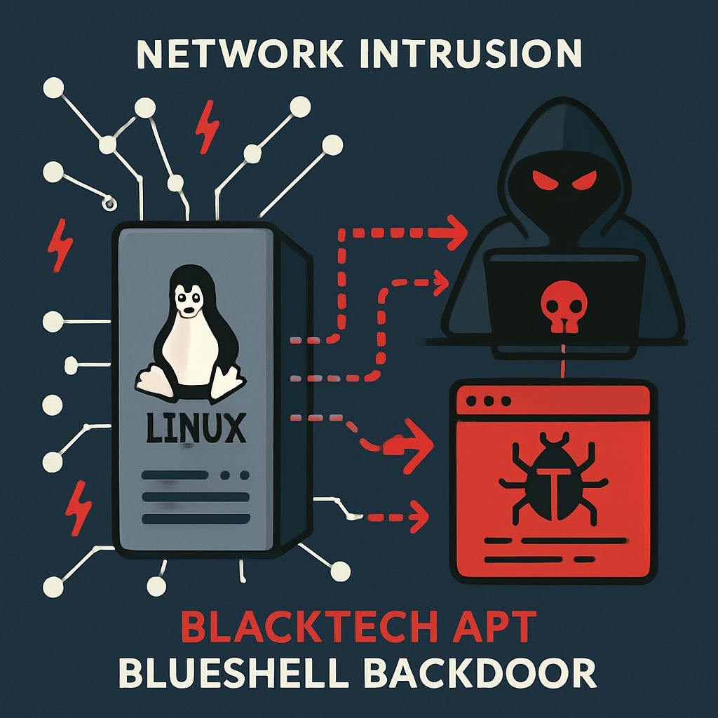 dailytechonx's tweet photo. BlackTech APT group has been identified deploying the BlueShell Linux backdoor against Japanese organizations. This malware enables attackers to execute commands, transfer files, and route network traffic within compromised systems, significantly elevating the risk to internal infrastructures and sensitive data. The attack sequence initiates with BlackTech gaining initial access, followed by lateral movement through SSH protocols. Subsequently, they deploy a loader designed to activate the BlueShell backdoor, aligning with their established pattern of seeking stealthy network access. Organizations are advised to monitor for unusual SSH activity, unexpected proxy usage, and anomalous encrypted sessions to counter such sophisticated cyber threats.

#CyberSecurity #APT #LinuxBackdoor #BlackTech #BlueShell #Japan

https://t.co/bcnBAhedH4
