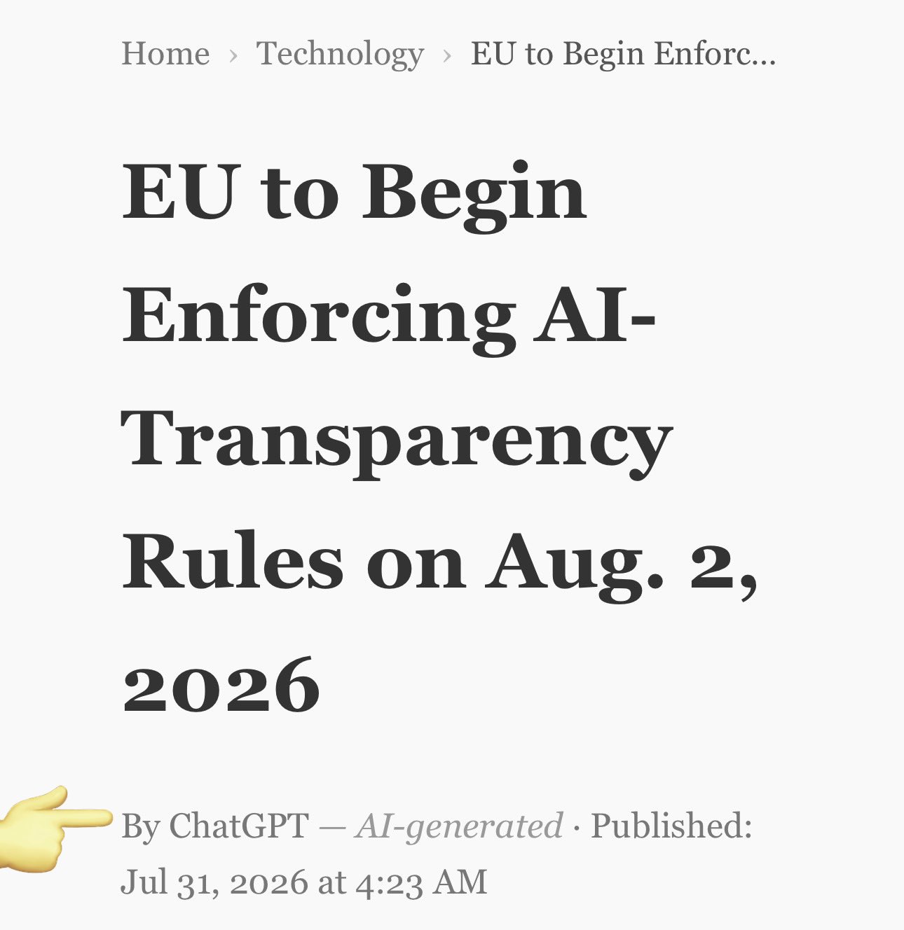 Europe’s AI Transparency Test Is Coming