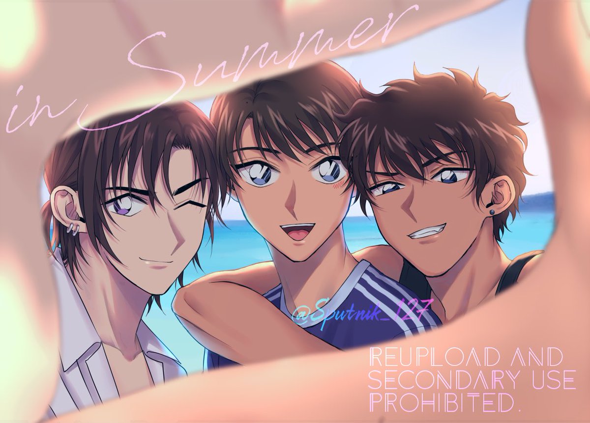 Sputnik_127's tweet photo. 毎日暑すぎるので去年描いた萩松景を再掲🌺🐬🏝️💫 https://t.co/VU0ghgcqkR