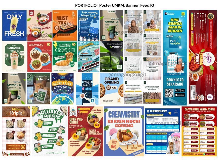 magang2digit's tweet photo. OPEN JOKI POSTER &amp; UI/UX, 5 TAHUN PENGALAMAN
✅ Design UI mobile/web  
✅LOGO &amp; illustrasi UI 
✅Wireframe 
✅Open jasa banner, poster (detail pin) 
[Order via WA di bio] 
#zonauang️ #zonajajan #jokitugaskuliah #jokitugas #uiux #poster #jasa https://t.co/zDYtyvWxx8
