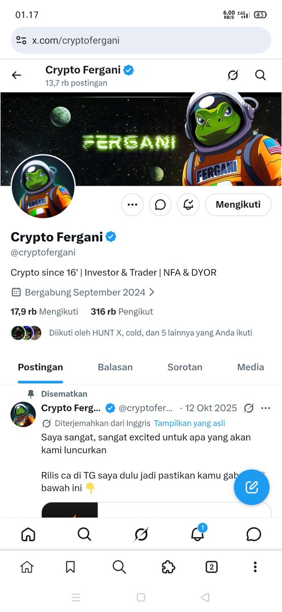Asri8811's tweet photo. @cryptofergani 6ExJgs9qCtuRw6Nucy4E9KaH59deNV2w7xM7BuVARgFM https://t.co/oavMuwcihY