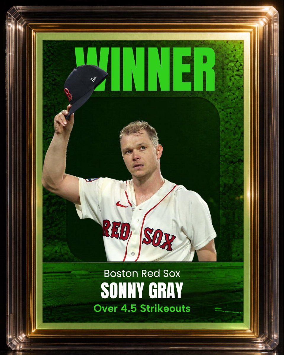 CodyBrownBets's tweet photo. 🏦 CASH. MONEY.

Sonny Gray with four straight Ks to cash!

❤️ Tap like if you tailed.

That was clutch. Four winners in a row now! https://t.co/sNt5kRSwut