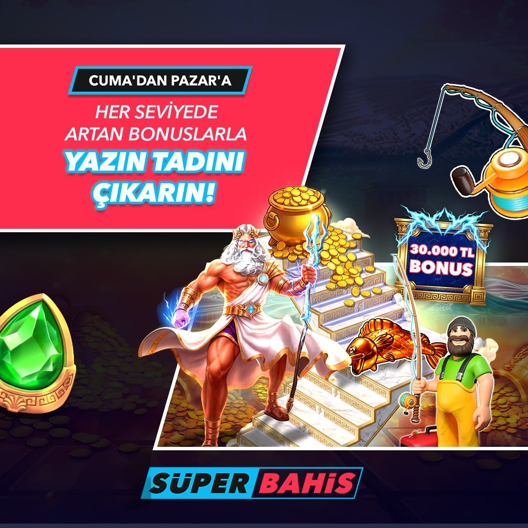 superbahis_tr_'s tweet photo. 🗓 Cuma’dan Pazar’a!

🔥 24 Temmuz–16 Ağustos arasında slotlarda çevrim yap, seviyeleri tamamla ve Kazanç Merdiveni’nde toplam 120.000 TL bonus fırsatını yakala!

Kazanmak için 👉https://t.co/uXI7SA7iTg https://t.co/tSWb4jKyoQ